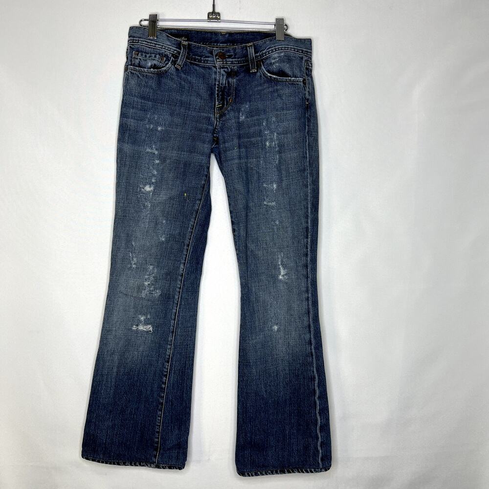 Citizens of Humanity Womens Jeans Ingrid #002 Size 28 low waist flare distressed